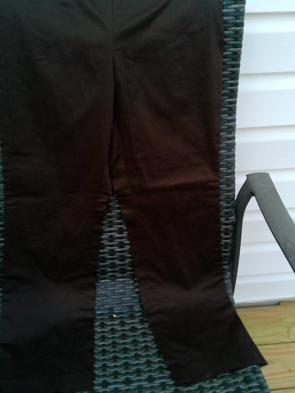 DANDY BY RANDI M VINTAGE SIDE ZIP PANTS PINK STRIPE AT WAIST BROWN PANTS SIZE 2
